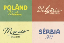 Vintage Postman - Handmade Font Duo