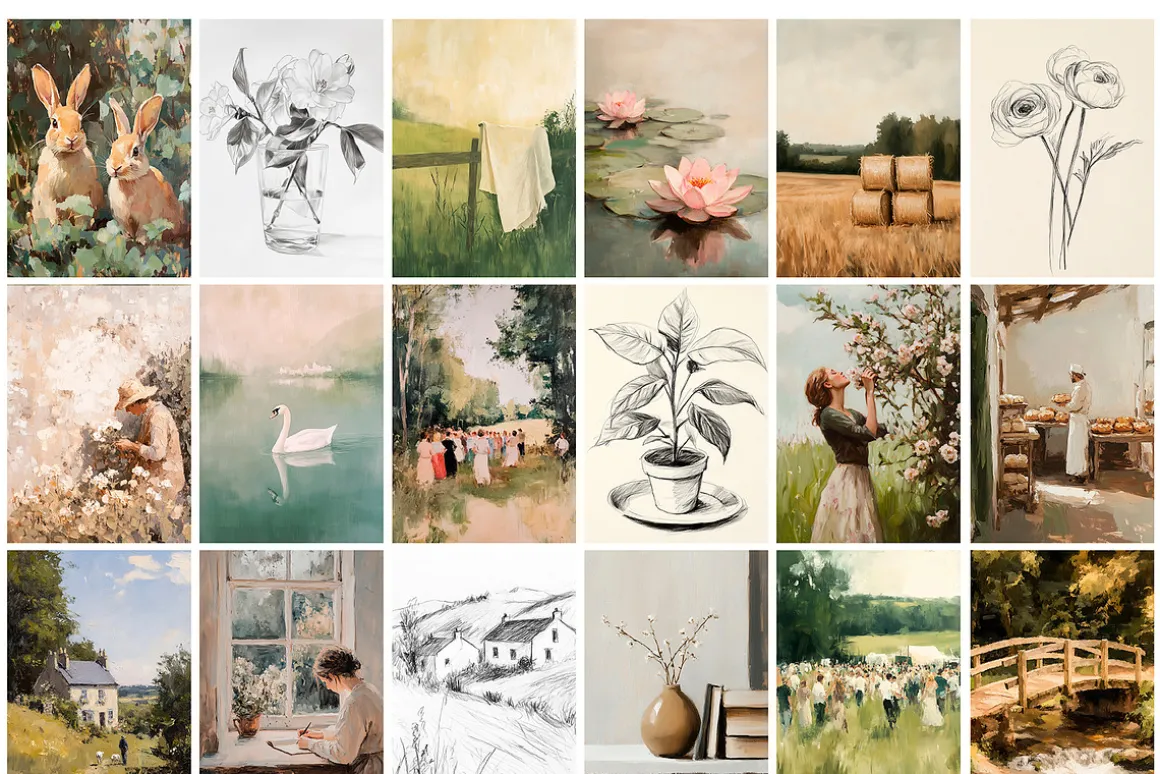 Vintage Print & Poster Bundle