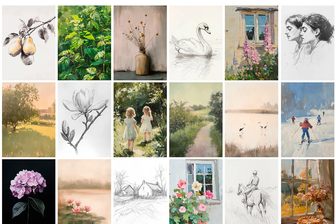 Vintage Print & Poster Bundle