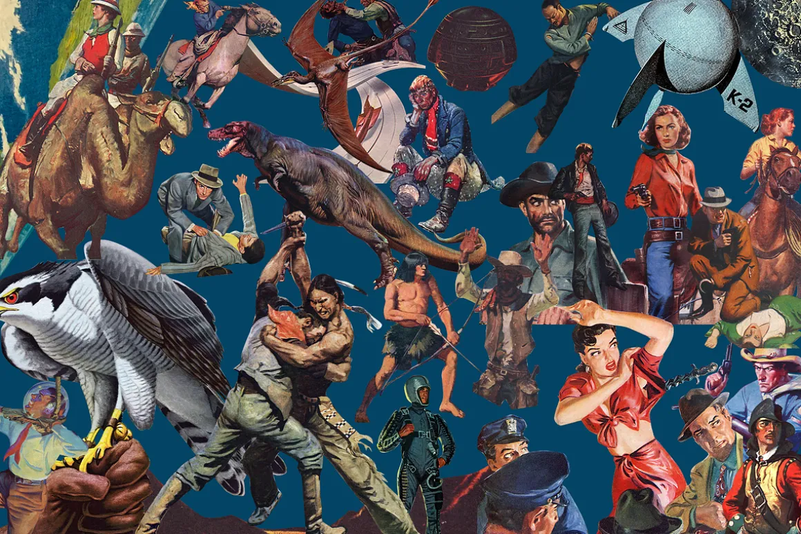 170+ Vintage Pulp Collage Elements