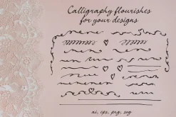 Vintage Retro script font Quill Pape