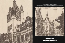 Vintage Square, Poster Photo Effect