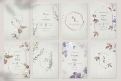 48 Vintage Wedding Cards Collection