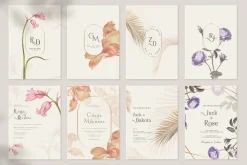 48 Vintage Wedding Cards Collection