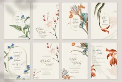48 Vintage Wedding Cards Collection
