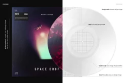 Vinyl Record & Cover v.1 Mockup