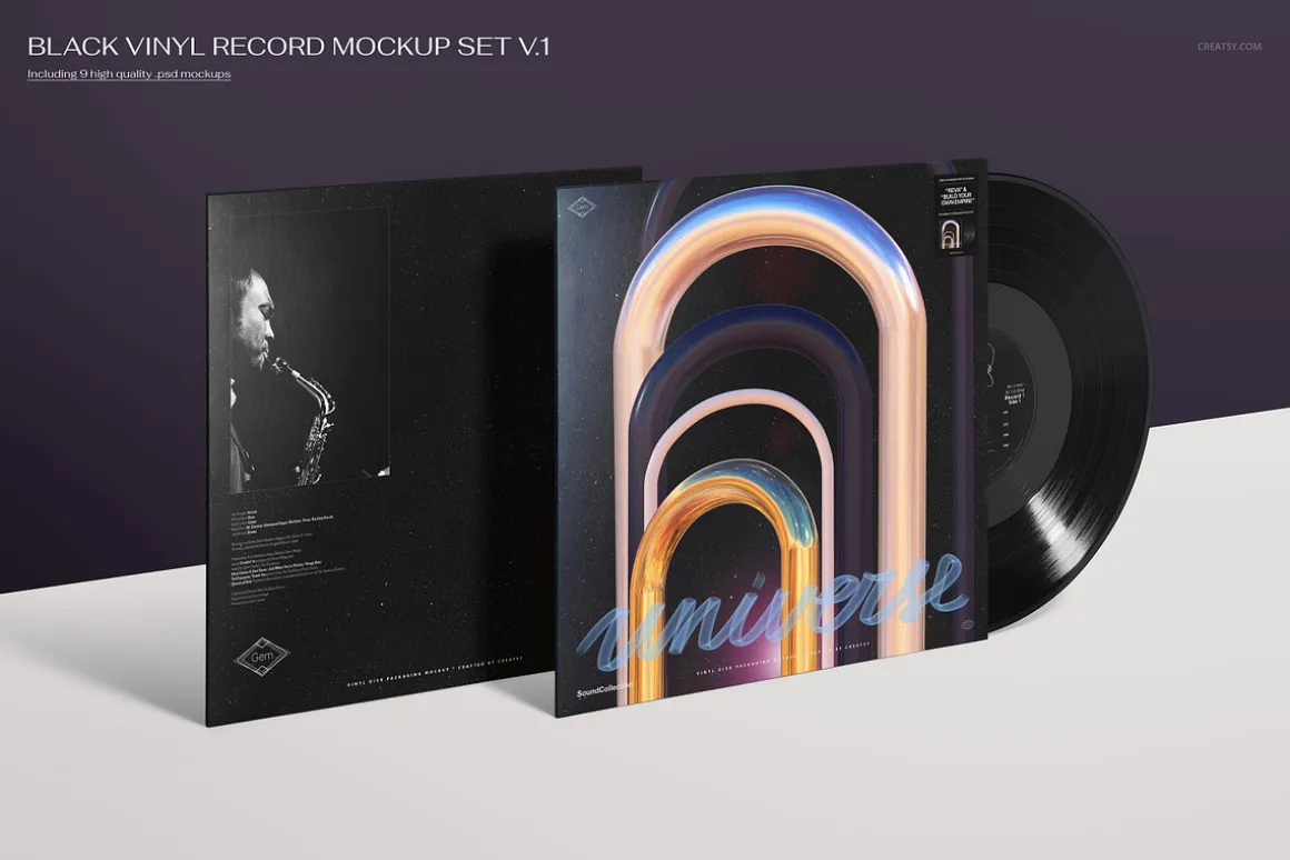 Vinyl Record Mockup Bundle