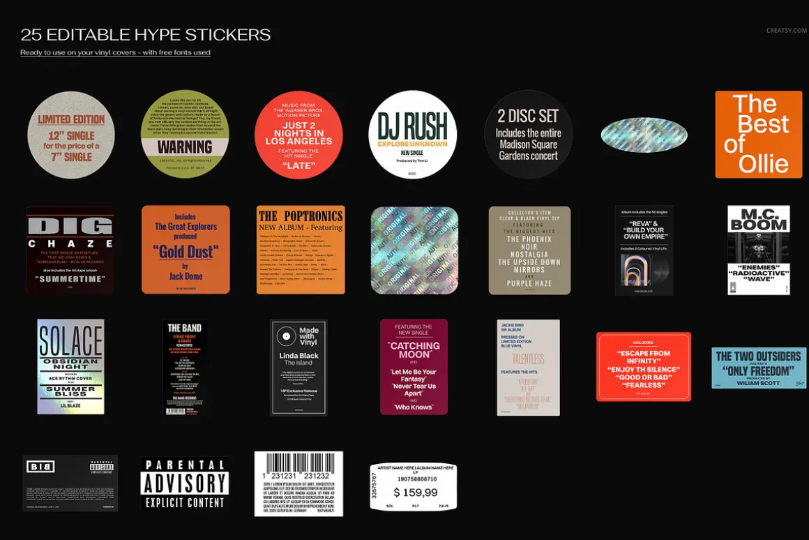 Vinyl Record Mockup Bundle