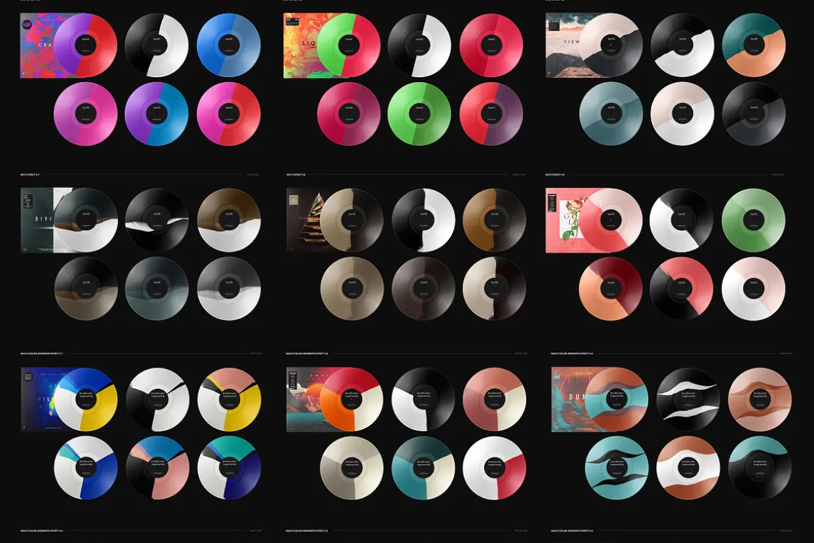 Vinyl Record Mockup Bundle