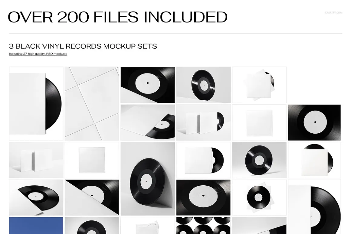 Vinyl Record Mockup Bundle