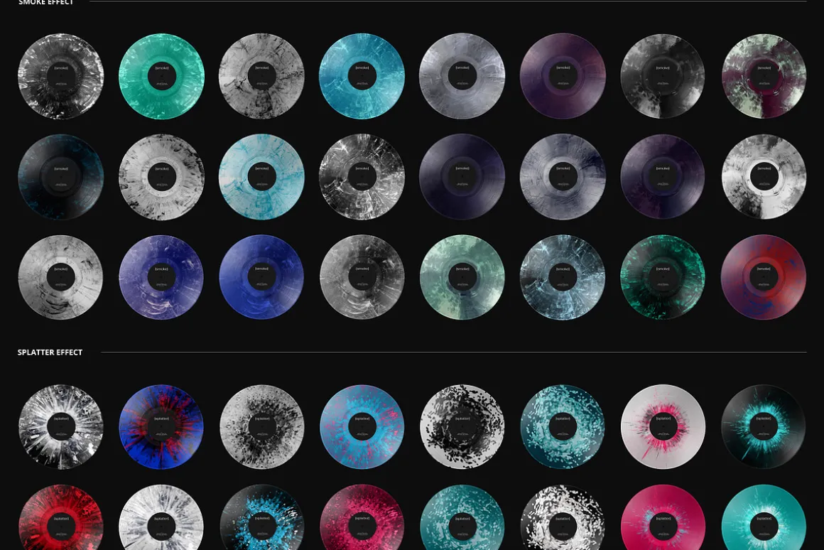 Vinyl Record on DJ Turntable Mockup