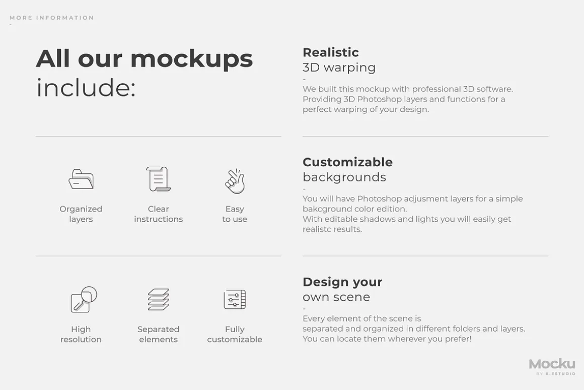 Vinyl stickers mockups