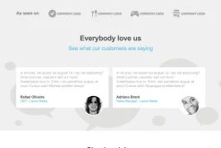 Visio Pagewiz Landing Page + PSD