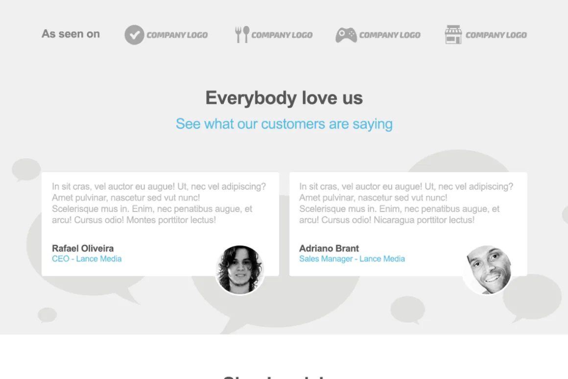 Visio Pagewiz Landing Page + PSD