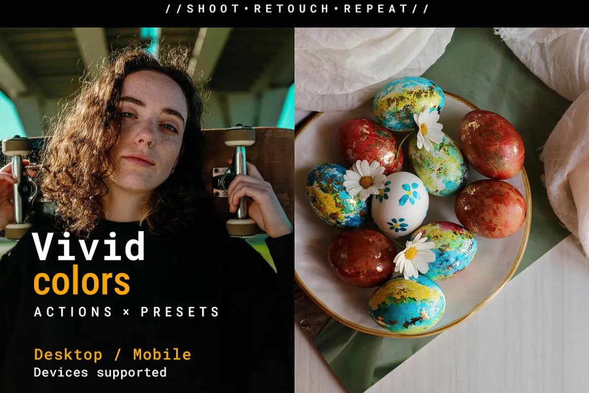 Vivid Colors - Actions and Presets