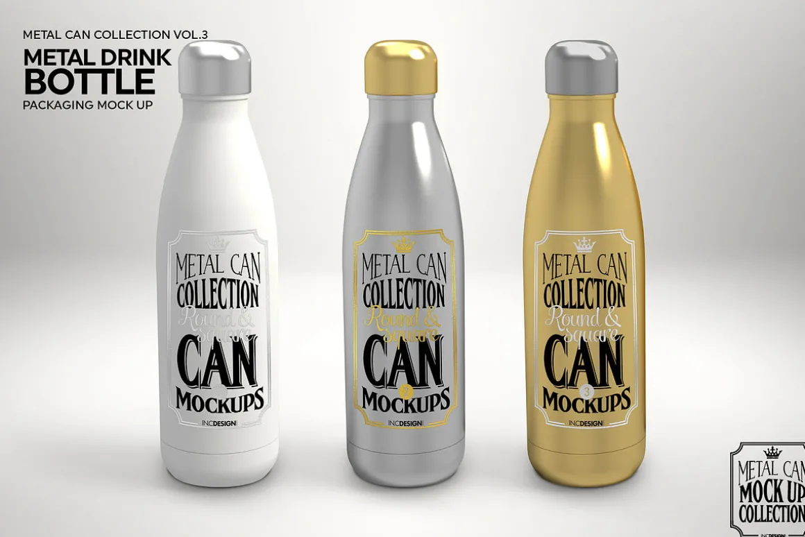 Vol3. Metal Can Mockup Collection