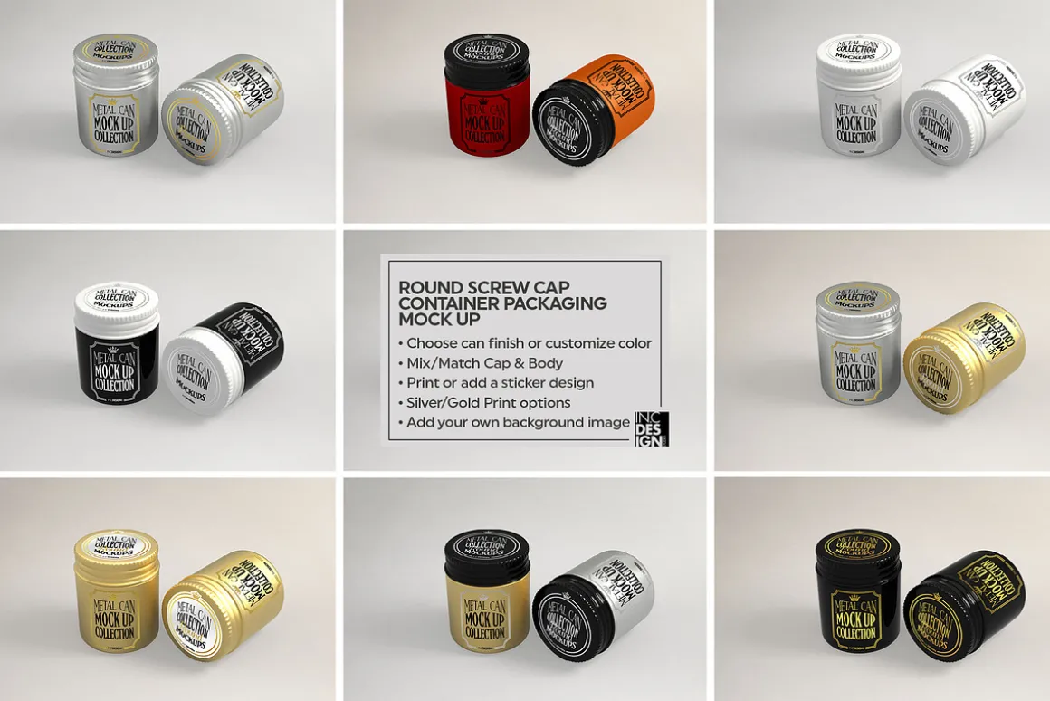 Vol3. Metal Can Mockup Collection