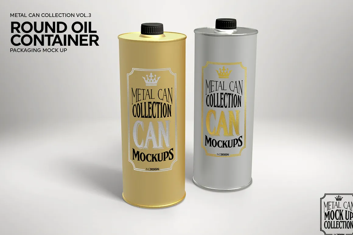 Vol3. Metal Can Mockup Collection