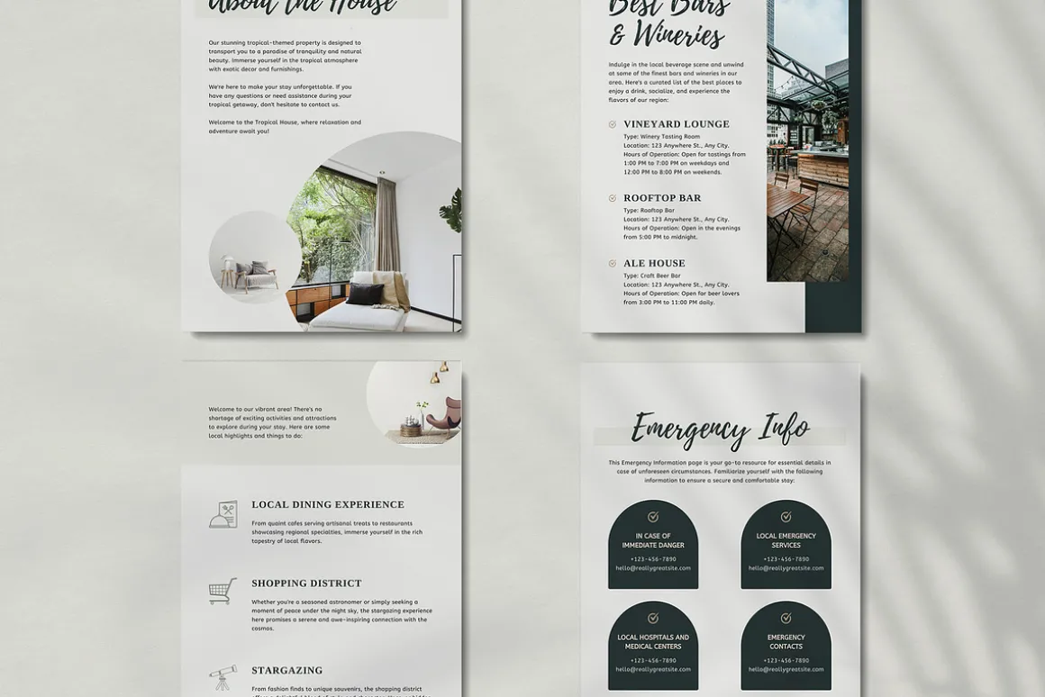 VOLAR Airbnb Welcome Book Template