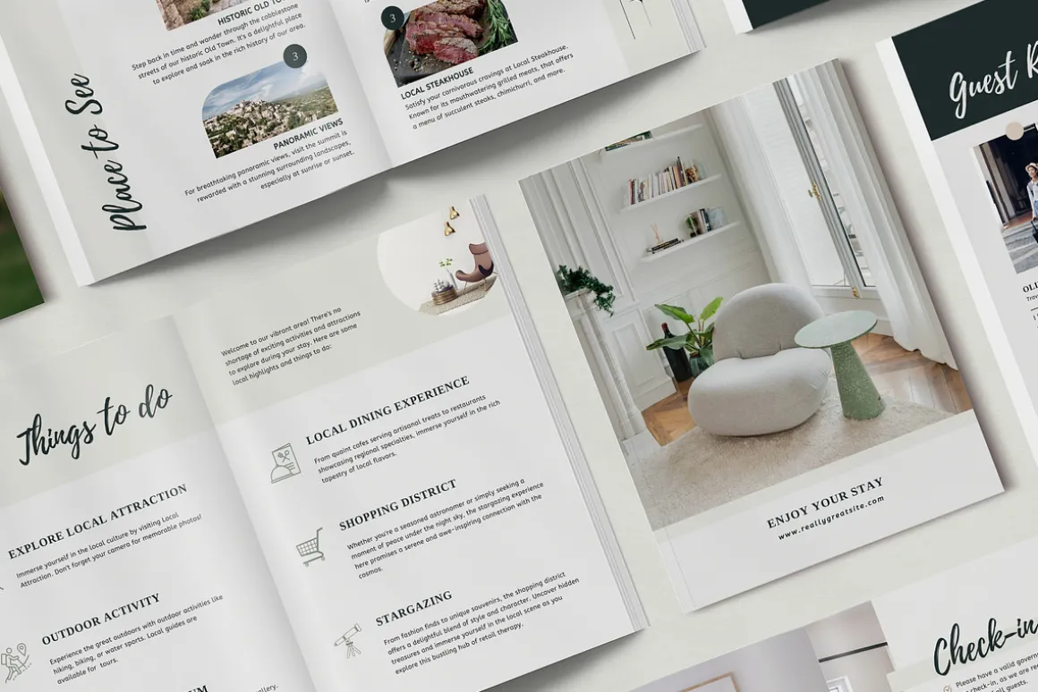 VOLAR Airbnb Welcome Book Template