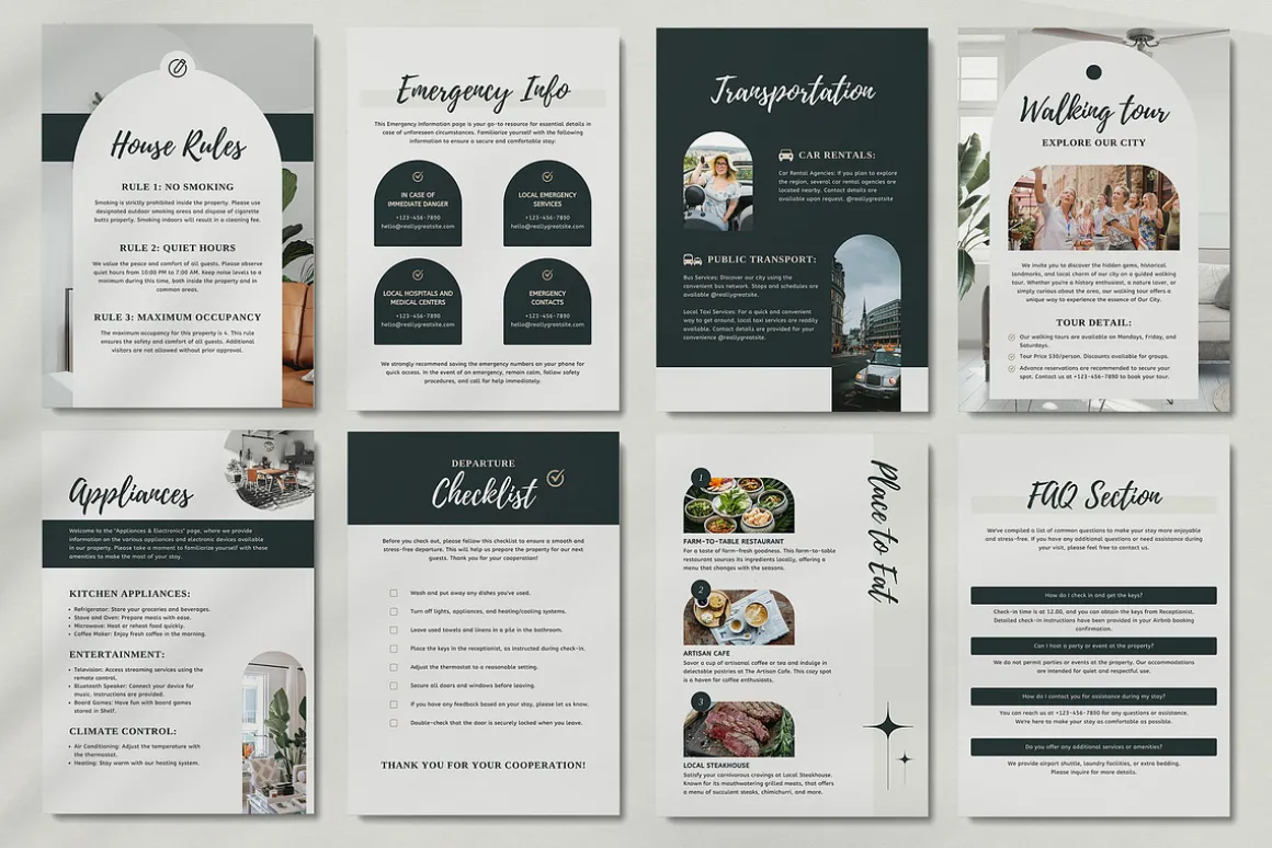 VOLAR Airbnb Welcome Book Template