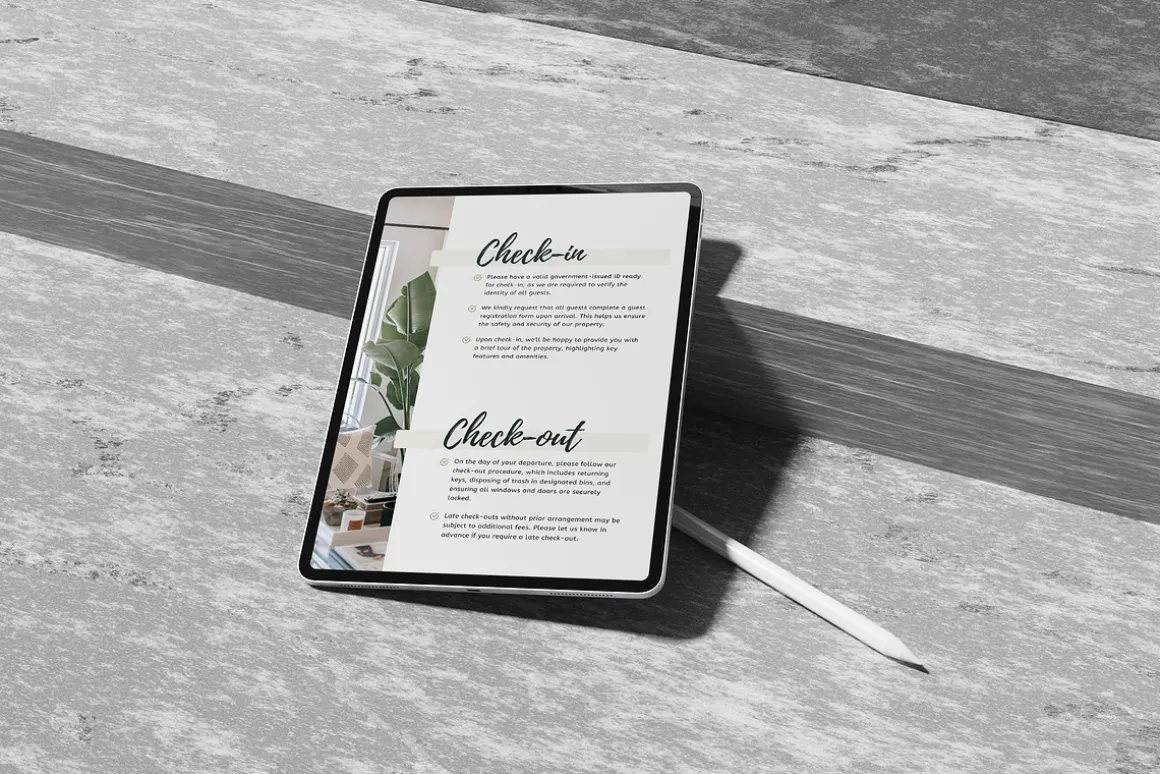 VOLAR Airbnb Welcome Book Template