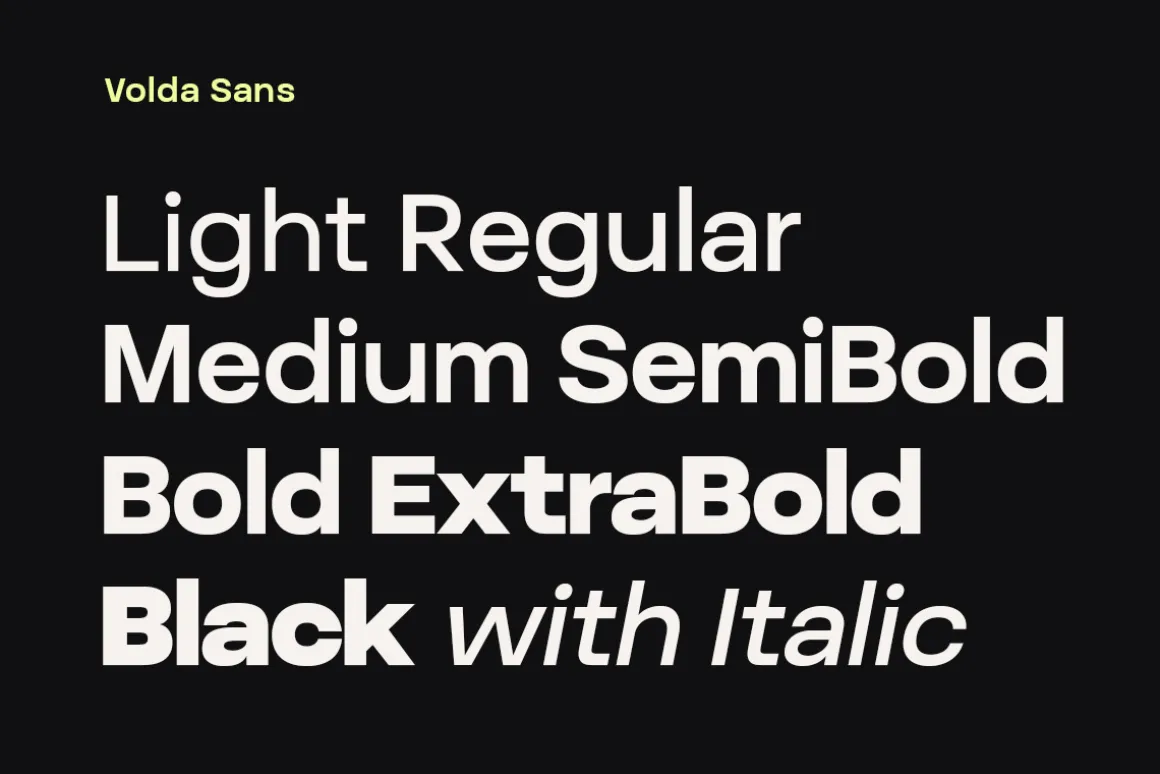 Volda Sans - Modern Sans Serif