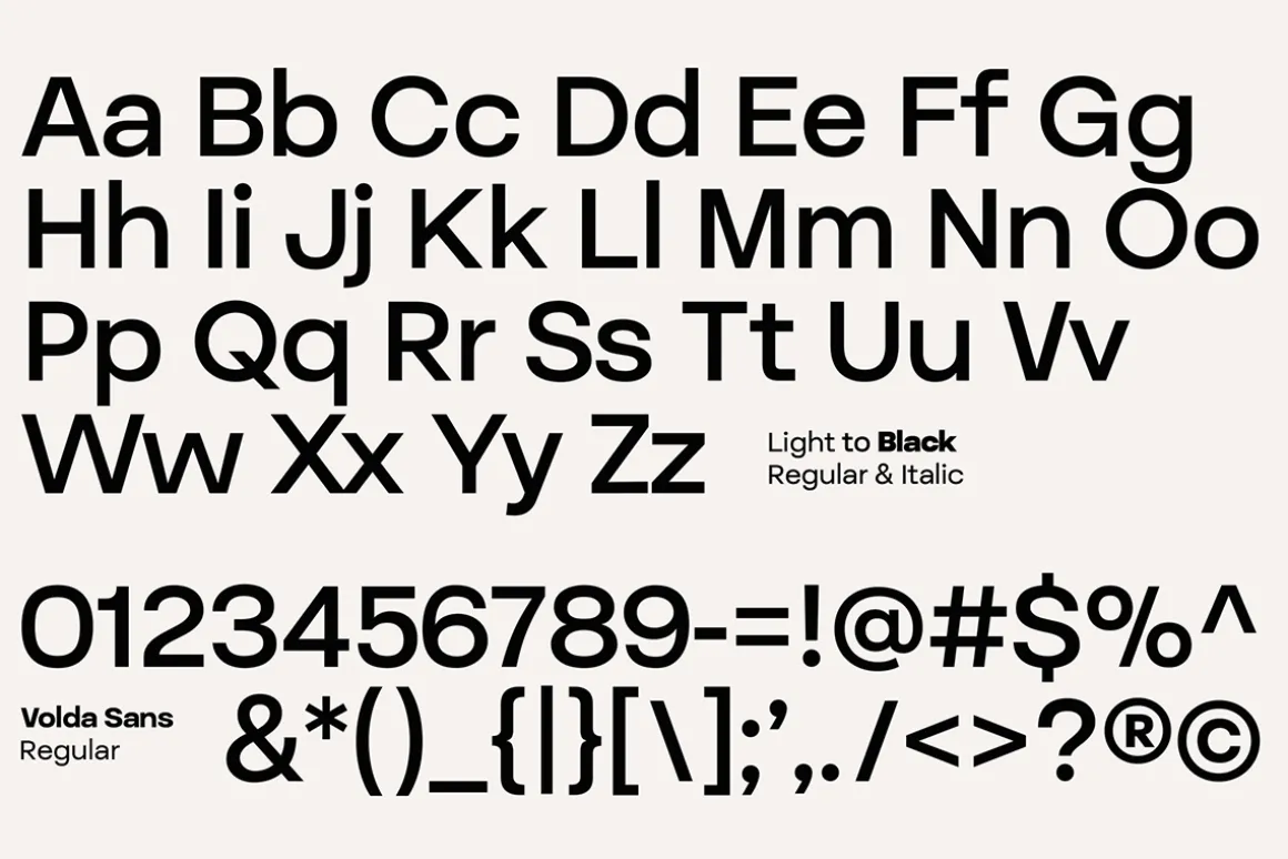 Volda Sans - Modern Sans Serif