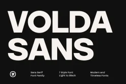 Volda Sans - Modern Sans Serif