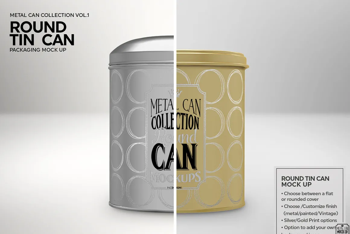 Vol1. Metal Can Mockup Collection