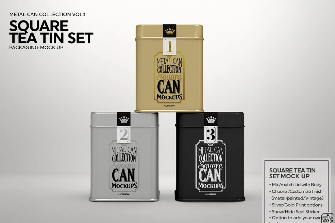 Vol1. Metal Can Mockup Collection