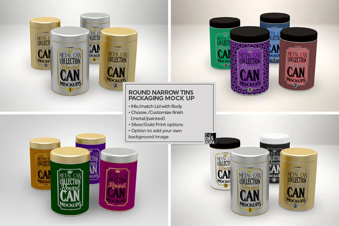 Vol1. Metal Can Mockup Collection