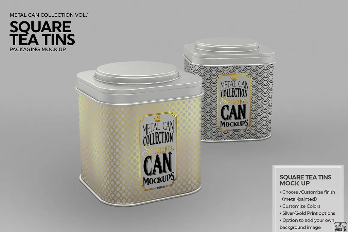 Vol1. Metal Can Mockup Collection