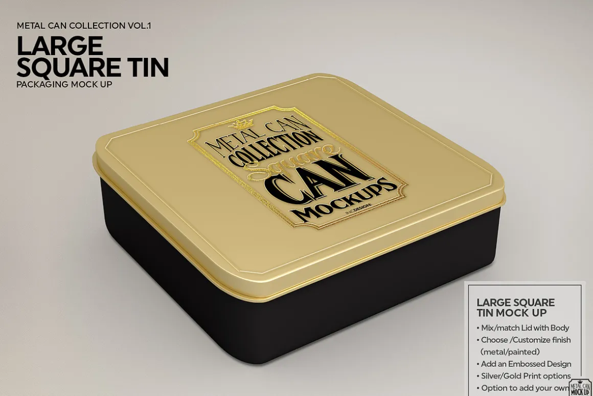 Vol1. Metal Can Mockup Collection