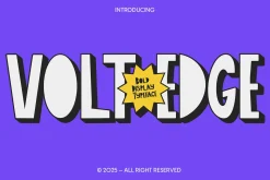 Volt Edge - Bold Display Typeface
