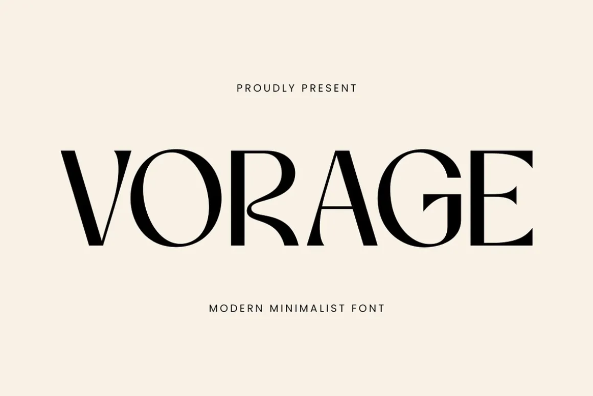 Vorage | Modern Minimalist Typeface
