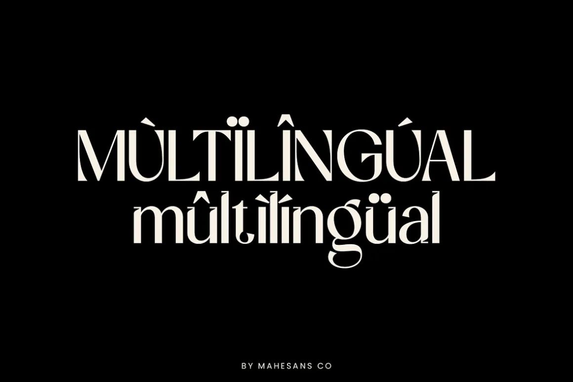 Vorage | Modern Minimalist Typeface