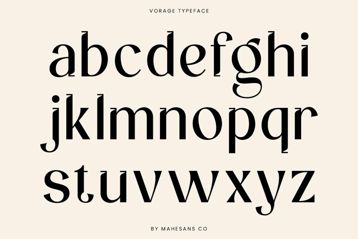 Vorage | Modern Minimalist Typeface