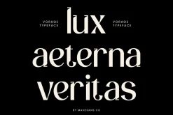 Vorage | Modern Minimalist Typeface