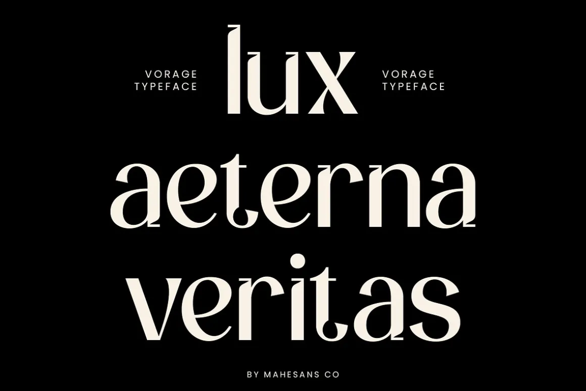 Vorage | Modern Minimalist Typeface