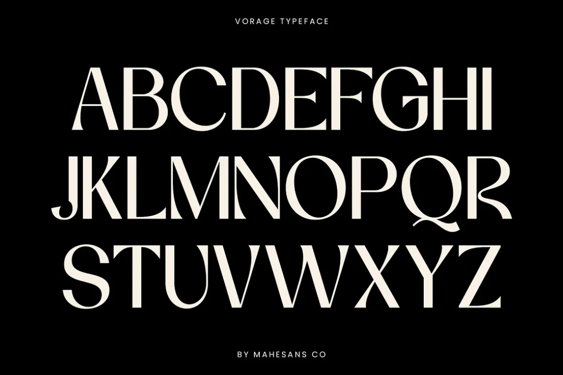 Vorage | Modern Minimalist Typeface