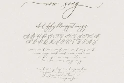 Vow Song A Romantic Script Font