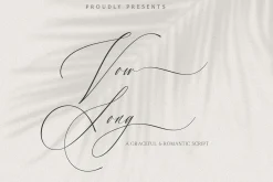 Vow Song A Romantic Script Font