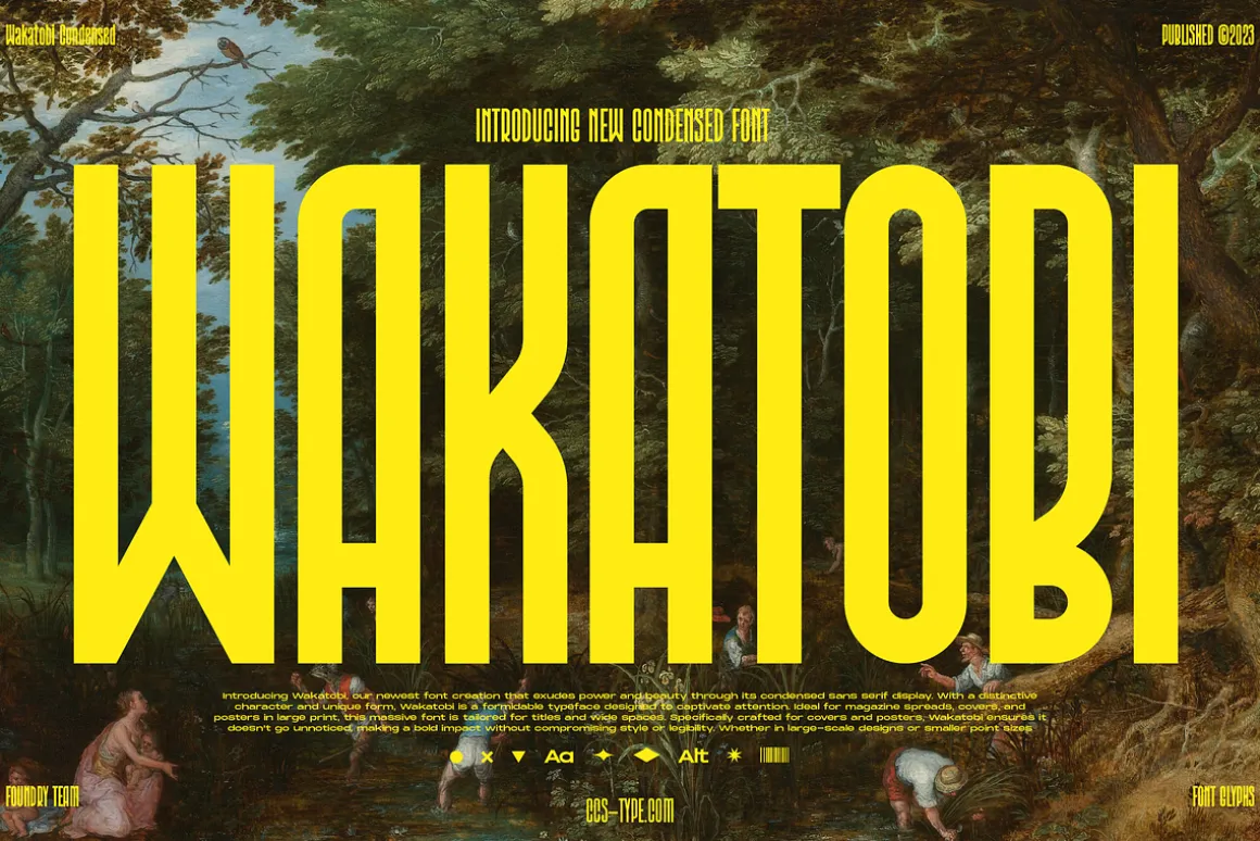Wakatobi - Ultra Condensed Font