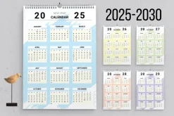 Wall Calendar Set 2025 To 2030