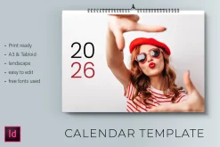 2026 Wall Calendar Template