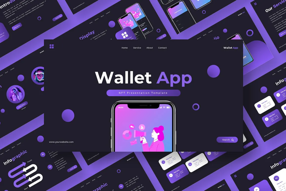 Wallet App - Keynote Templates