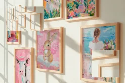 Wall gallery. — 19 Frame mockup