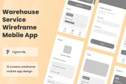 Warehouse Services Wireframe Apps