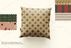 Warmy Yuletide. Seamless Patterns